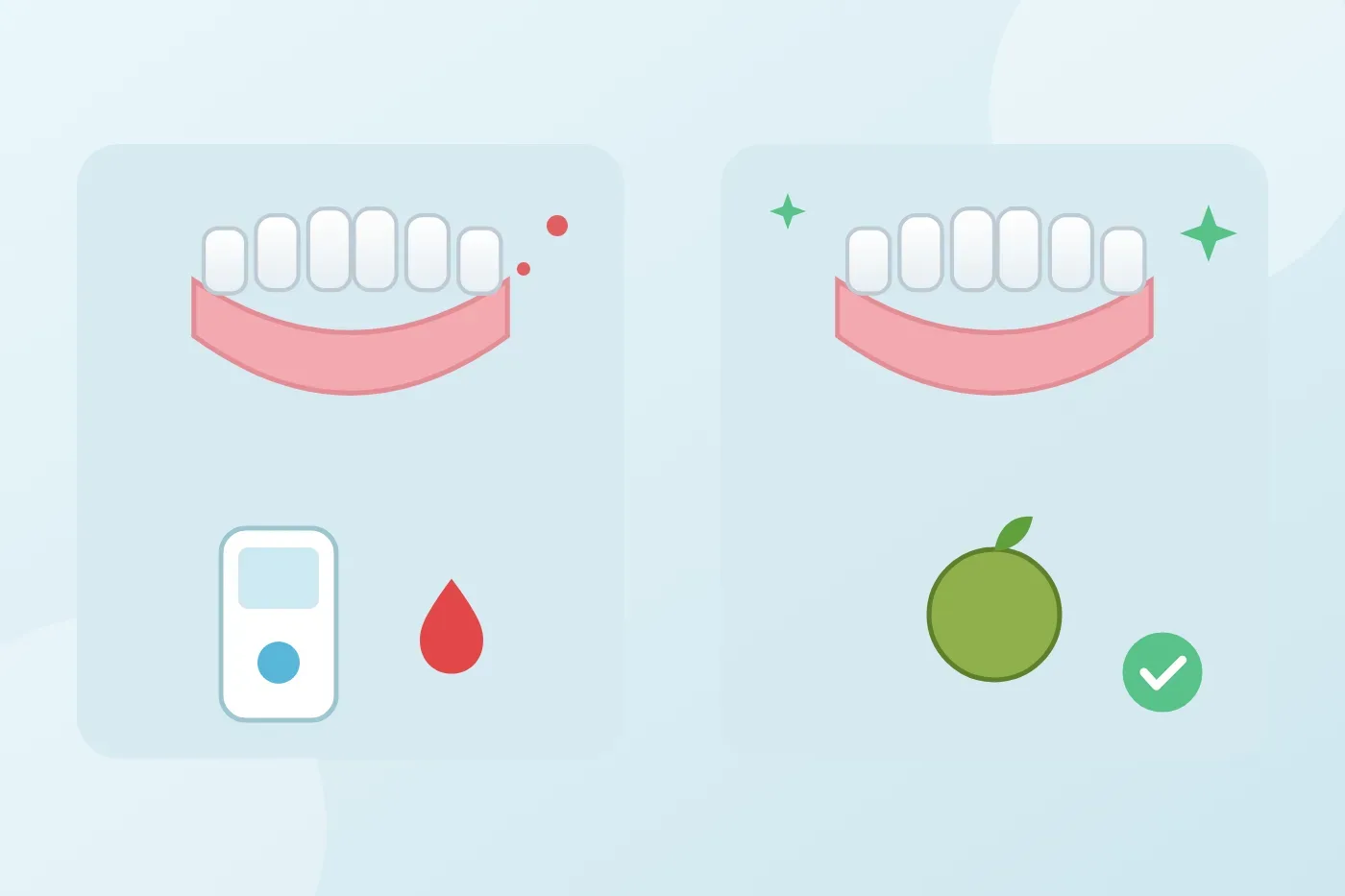What should people with diabetes know when wearing removable dentures?